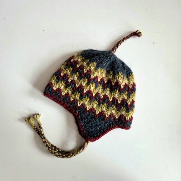 Handknit 100% Icelandic wool hat. - Picture 3 of 7